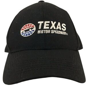 Texas Motor Speedway Adjustable Black Cotton Racing Cap